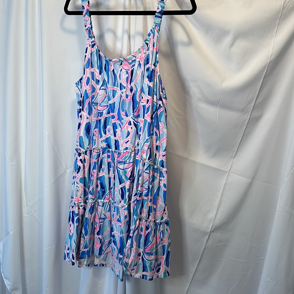 Lilly Pulitzer Blue & Pink Anchor Loro Dress - Picture 4 of 5
